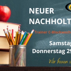 Neuer Termin! – Trainer-C Blockwoche Weinheim